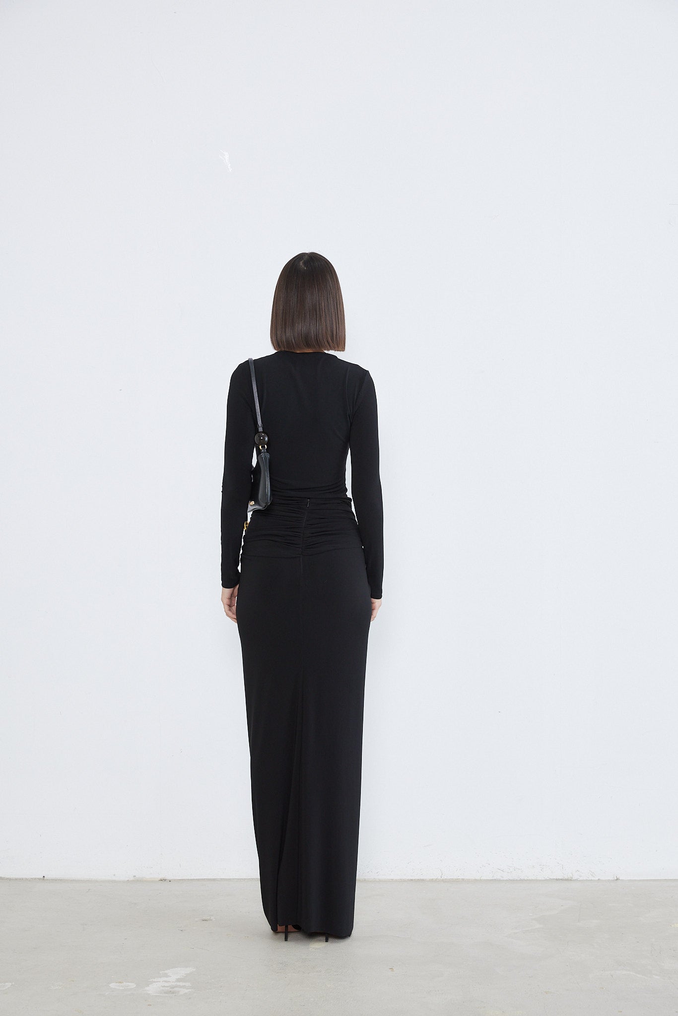 Grace Split-Front Jersey Skirt