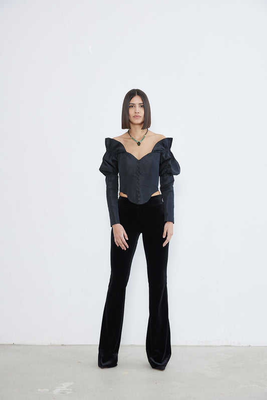 Antoinette - Timeless Allure Black Corset