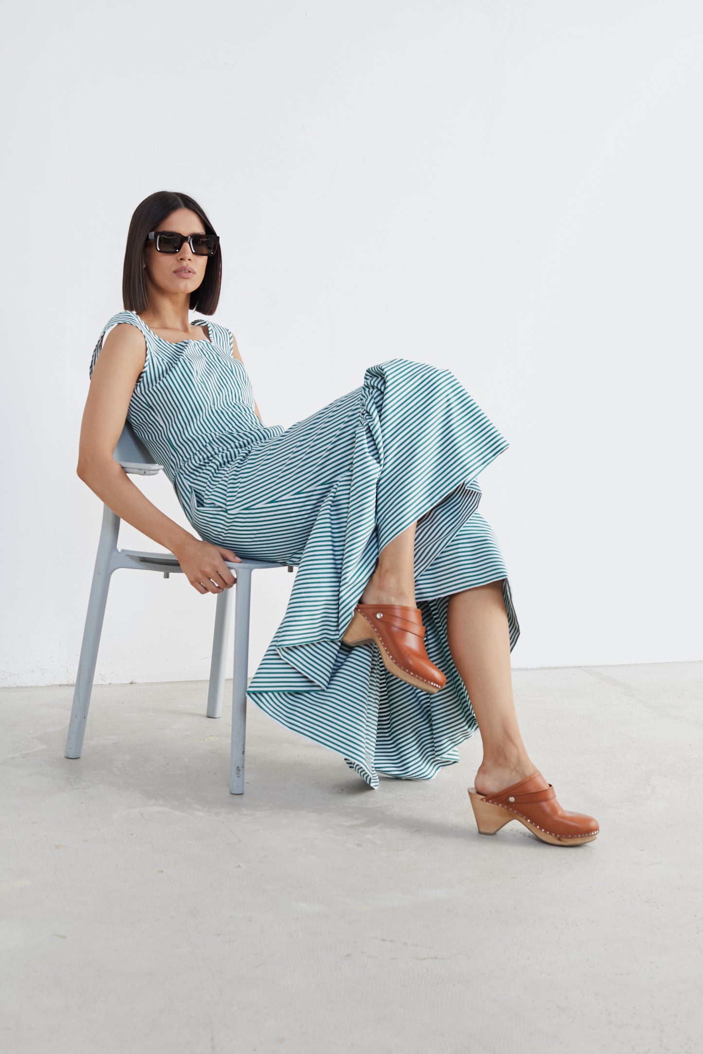 Breezy Striped Cotton Dress