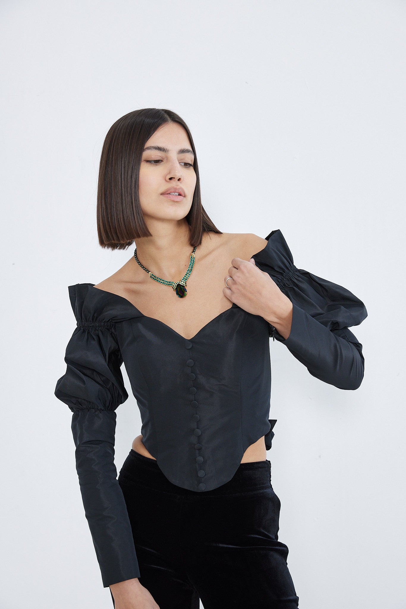 Antoinette - Timeless Allure Black Corset