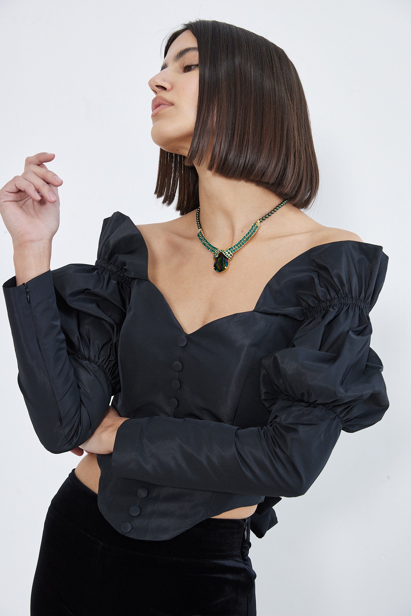 Antoinette - Timeless Allure Black Corset