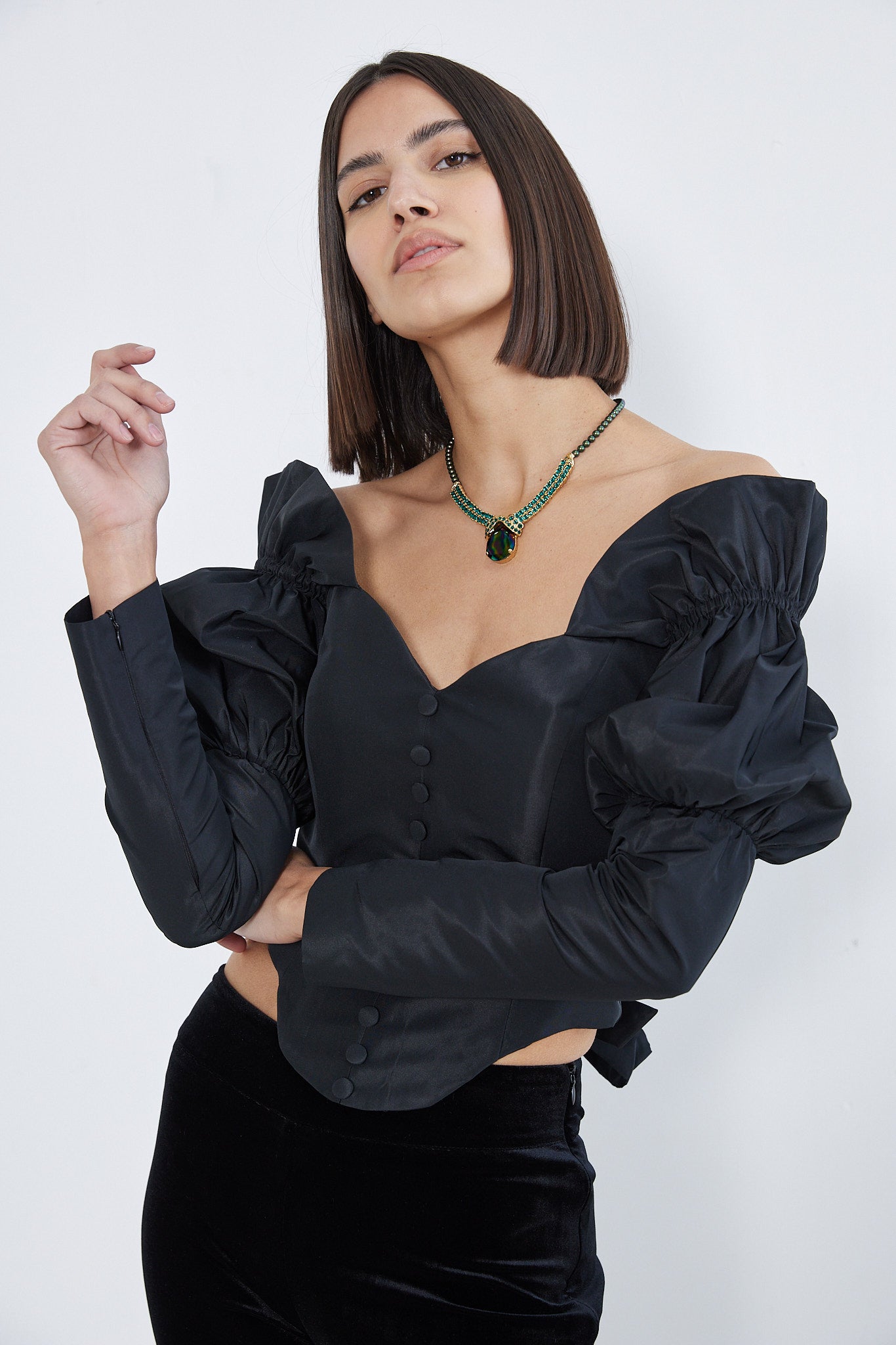 Antoinette - Timeless Allure Black Corset