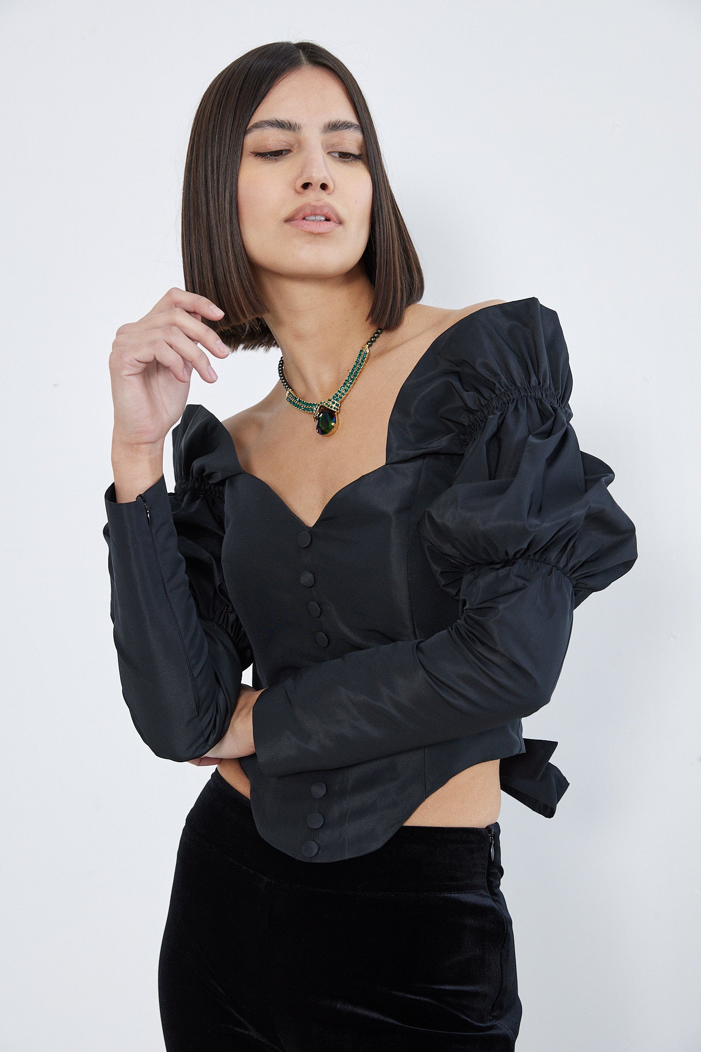 Antoinette - Timeless Allure Black Corset
